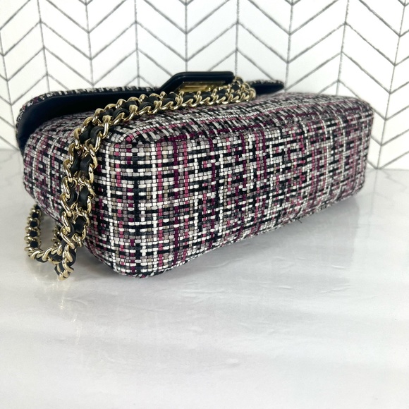 Karl Lagerfeld Tweed Shoulder Crossbody Agyness - Picture 5 of 10